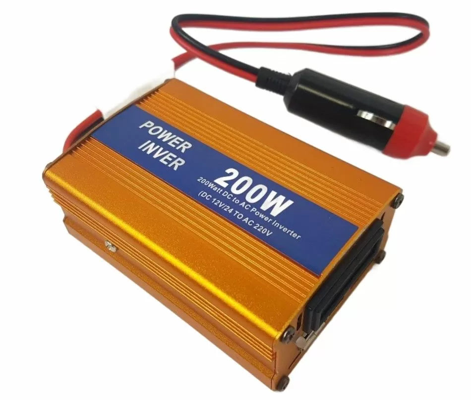 Inverter αυτοκινήτου 12v σε 220v - 200W