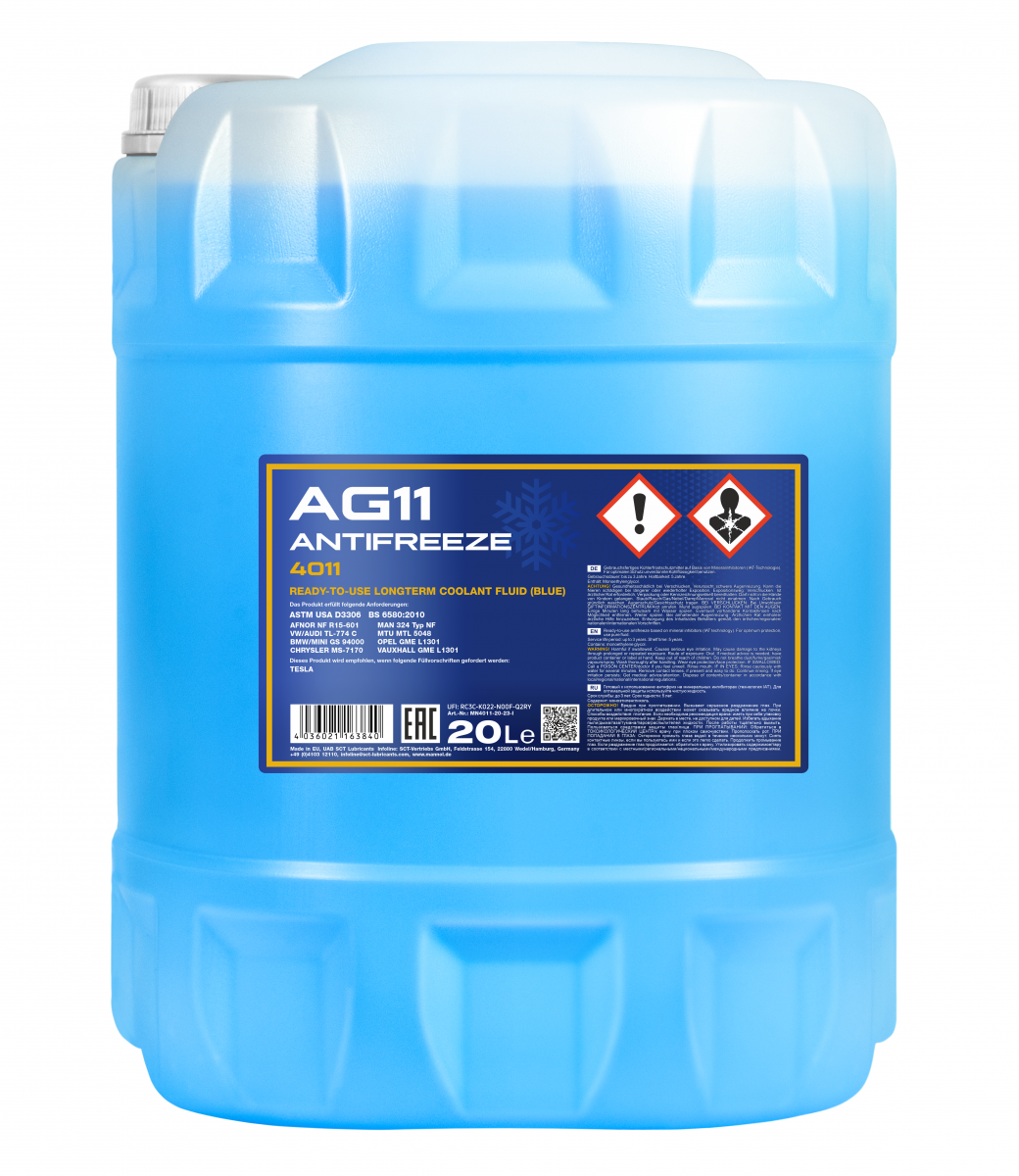 MANNOL Antifreeze AG11 (-40 °C) Longterm 4011